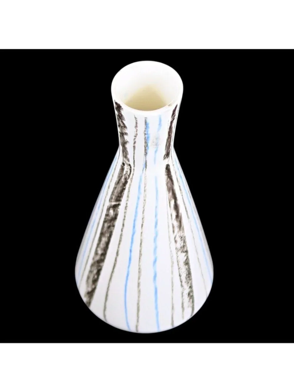 Striped Bud Vase - Mid-Century UCAGCO Ceramics - Vintage Japan - MCM Home Decor